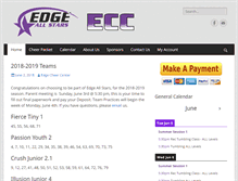 Tablet Screenshot of edgecheercenter.com